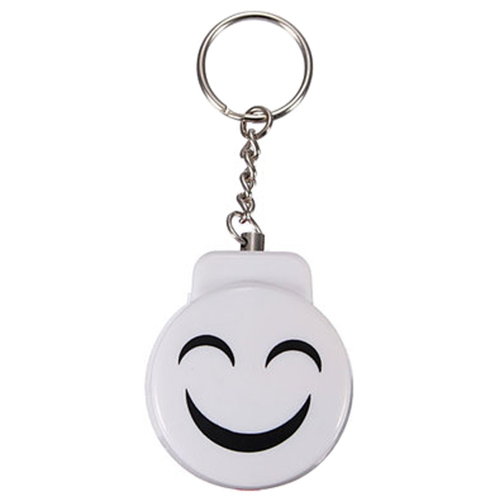 Cute Emergency Self-Defence Electronic Personal Security Keychain Alarm - White