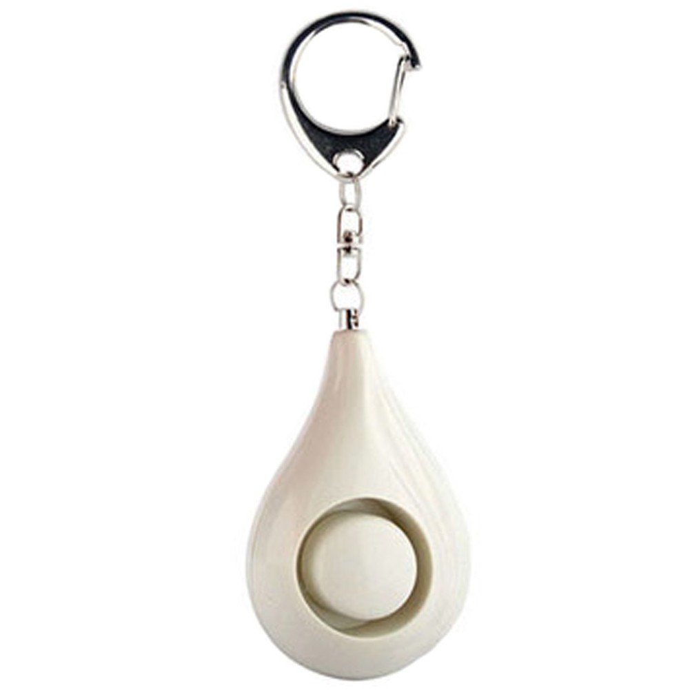 Womens/Kids Self-Defence Electronic Personal Security Keychain Alarm, White