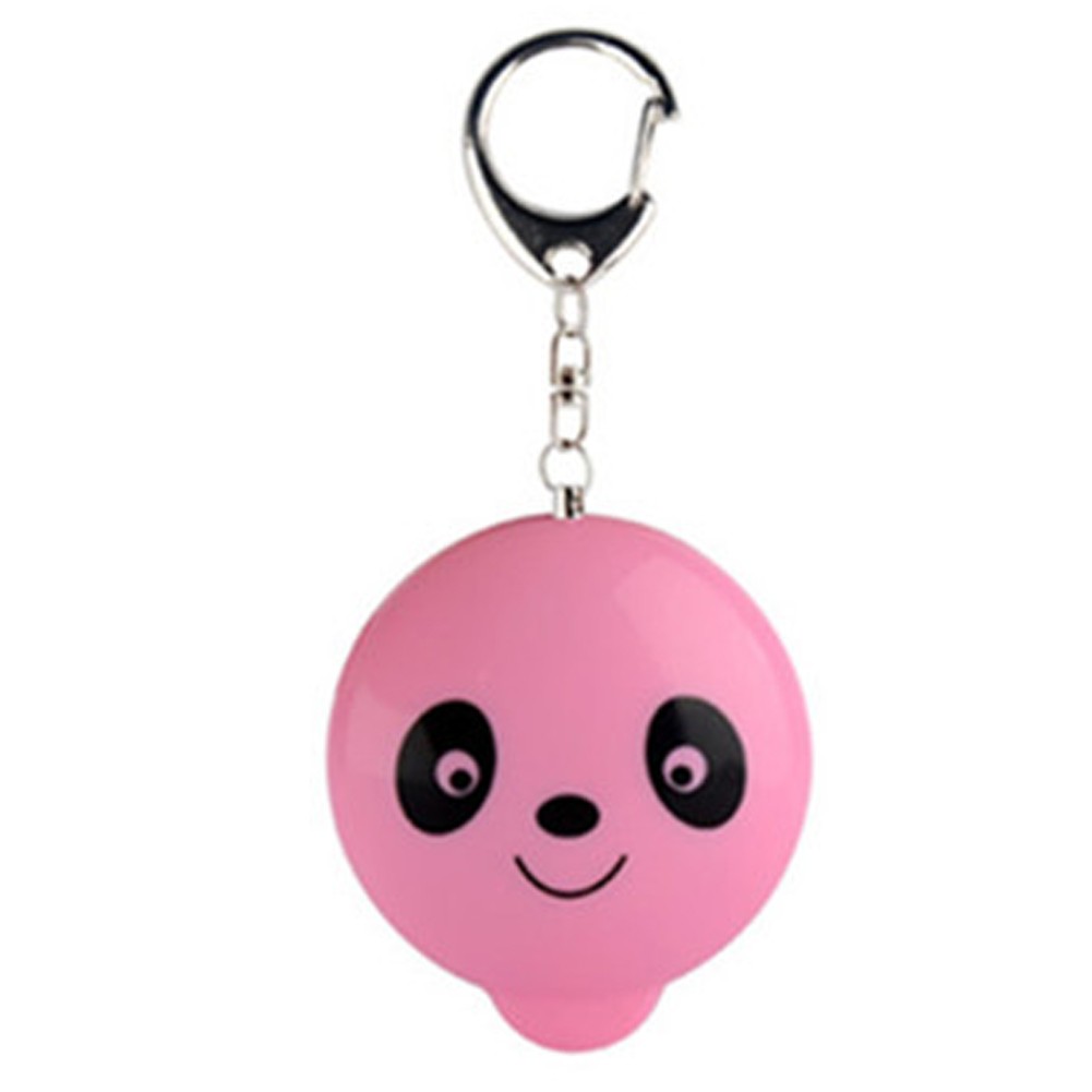Womens/Kids Emergency Self-Defence Personal Security Keychain Alarm, Pink Panda