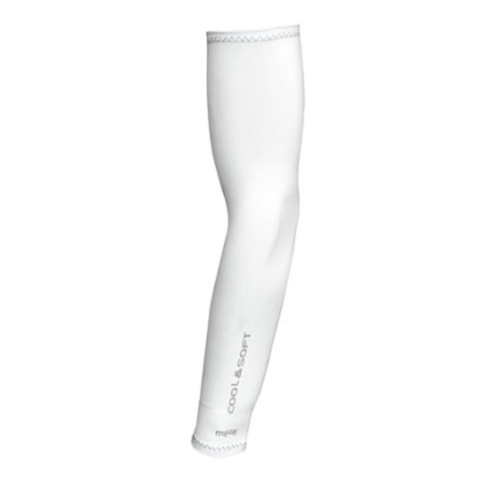 1 Pair Arm Cooler Cooling Arm Sleeves UV Protection for Sports Unisex - White