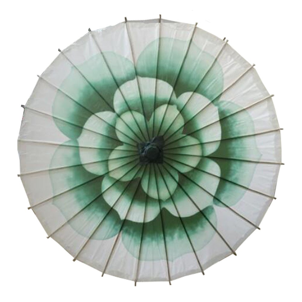Chinese/Japanese Style Paper Umbrella Parasol 33-Inch Beautiful Jasmine