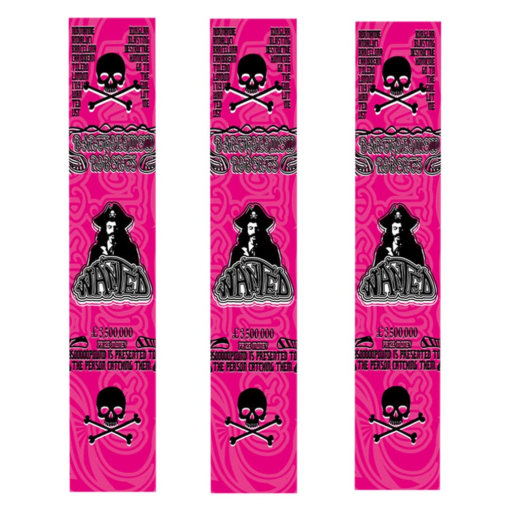 Special Skulls Pattern Waterproof Stickers/ Decals For Bicycle, Rose Red