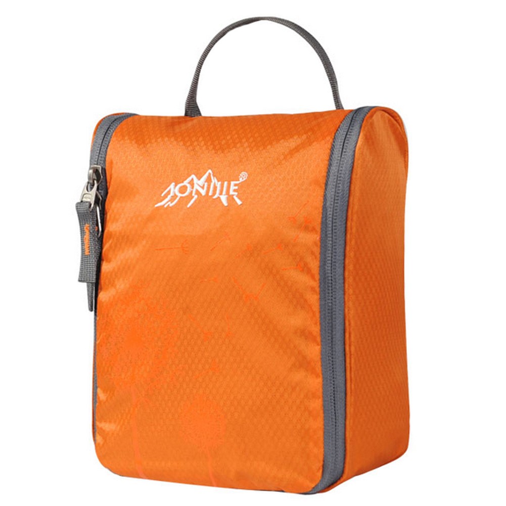 Waterproof Portable Wash Gargle Bag, Travel Wash Bag, Orange
