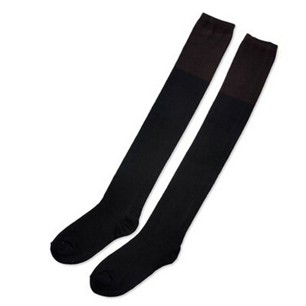 Pretty Stockings Ladies Beautiful black/brown Over Knee High Socks