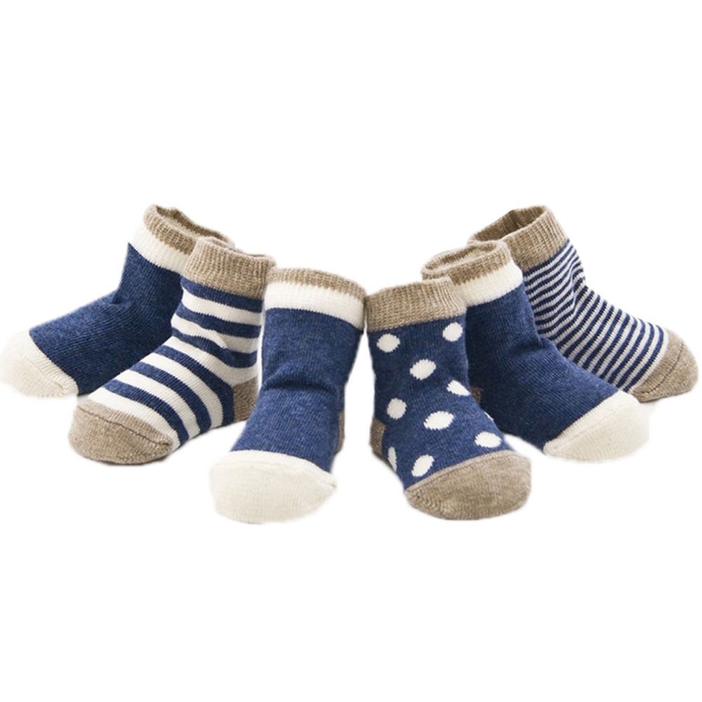 Baby Kids Socks/ High Quality Baby Socks/ 4 Pairs Cotton Socks, Blue