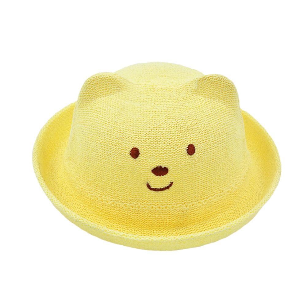 Kids Cute Comfortable Straw Hat Sun Hats Cap Caps, Unisex, Yellow