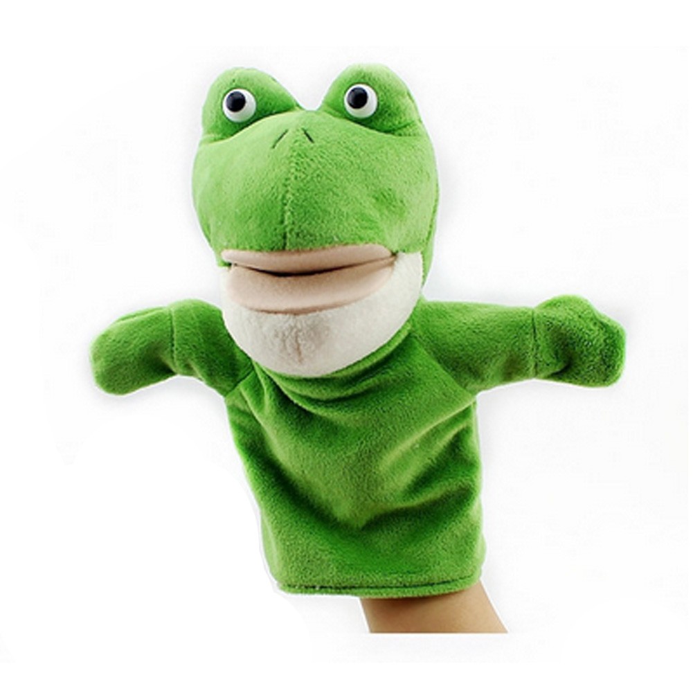 Cute Animal Glove Puppet Hand Dolls Plush Animal Toy ( Frog )
