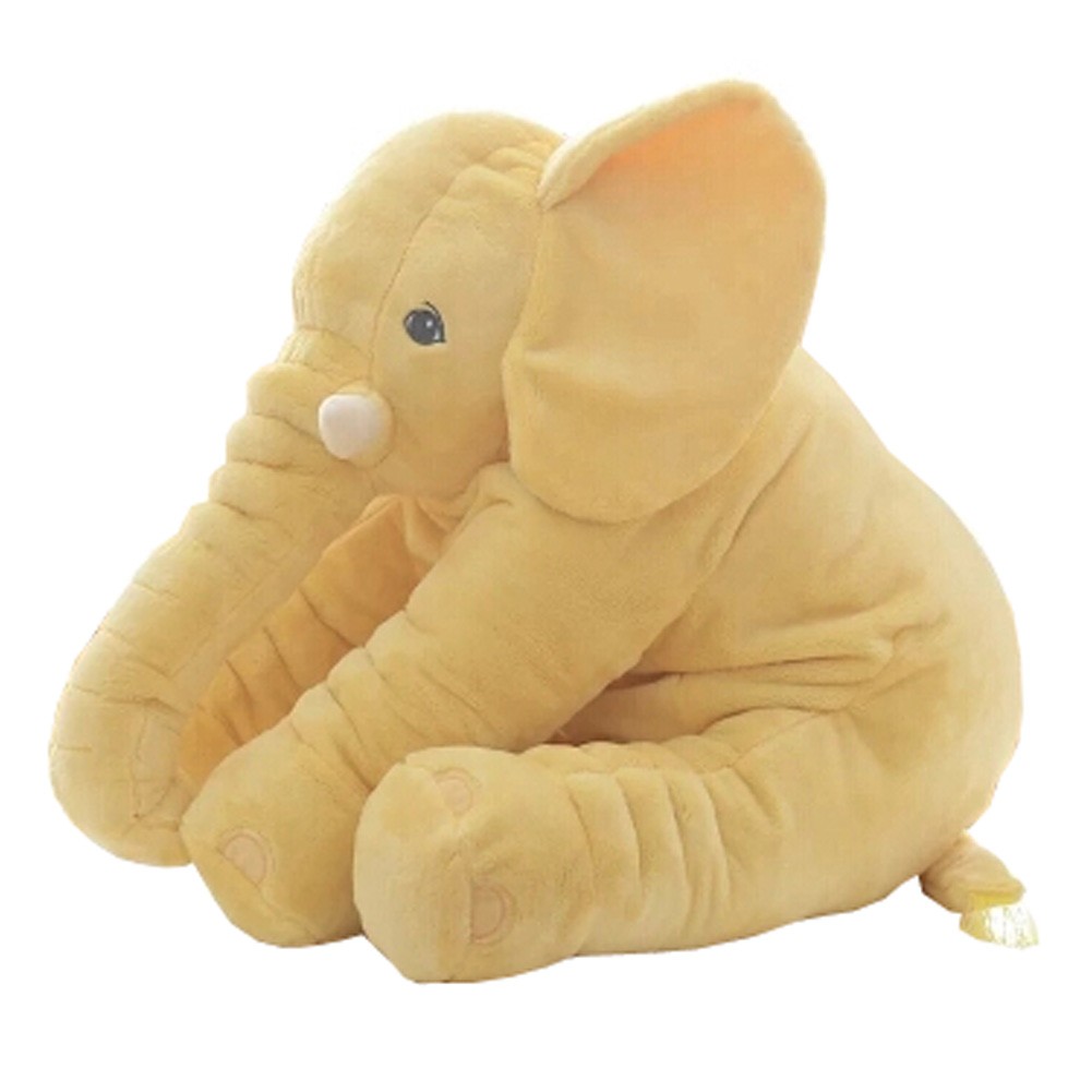 Elephant Baby Pillow Sleep Appease Doll Soft Plush Toy , Yellow