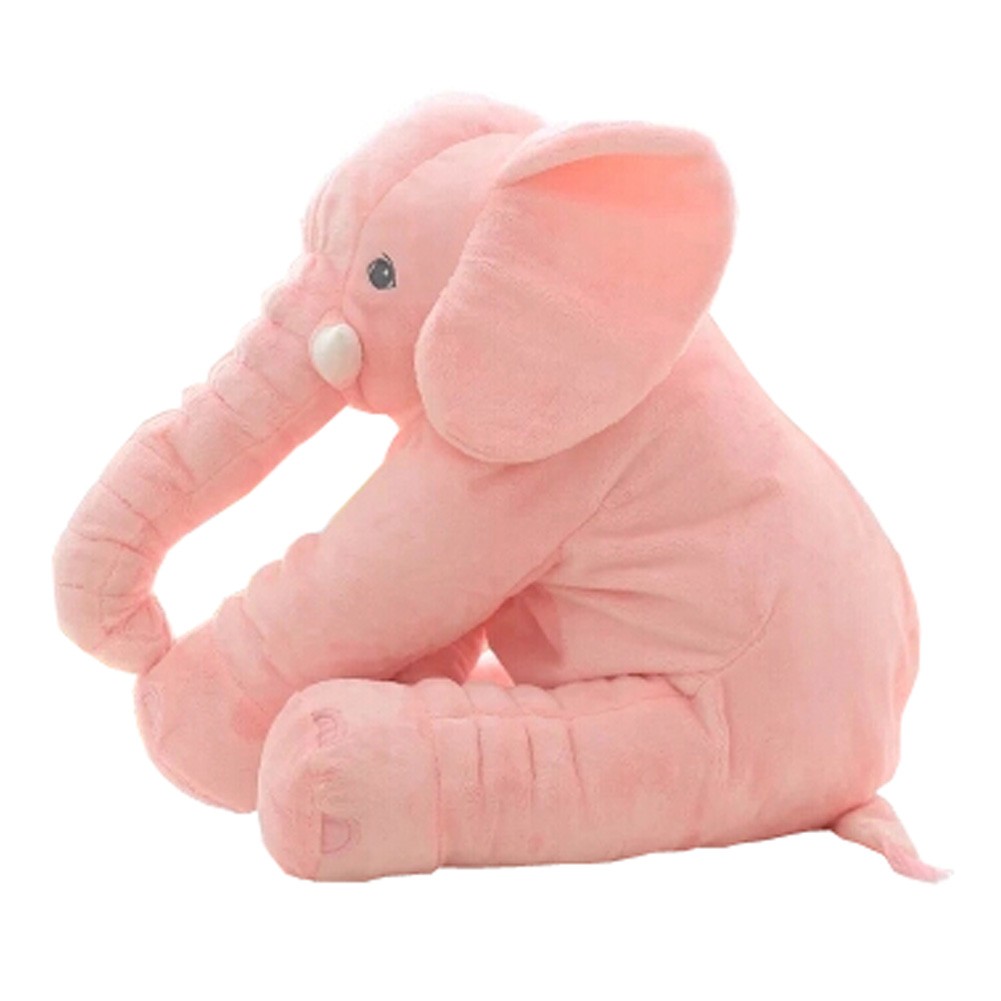 Elephant Baby Pillow Sleep Appease Doll Soft Plush Toy , Pink