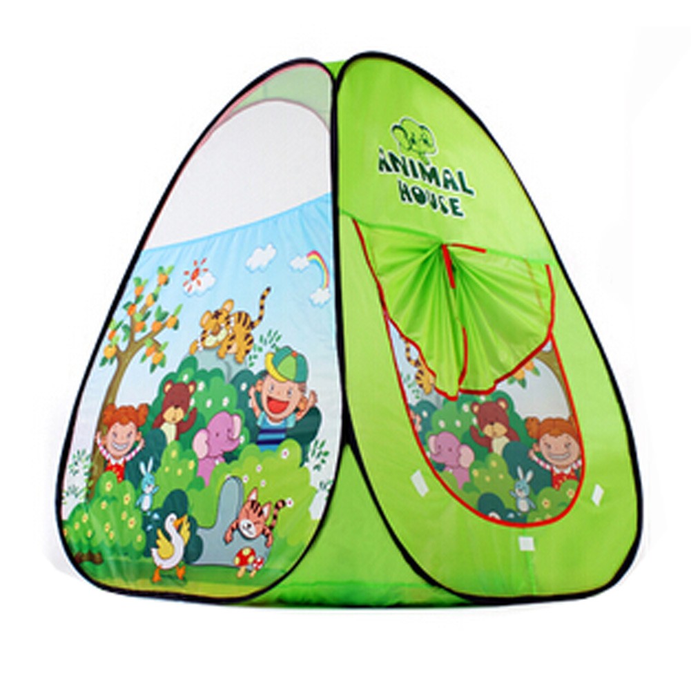 Kids Outdoor Indoor Fun Play Big Tent Play  house Baby Tent??Animal Paradise