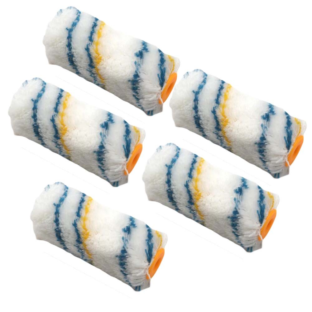 10 Pcs Small Roller Paint Brush Home Painting Wall Paint Roller Covers,4 inches