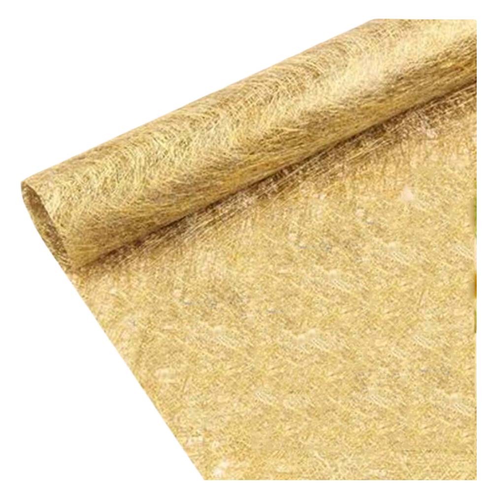 10 Sheets Gold Flower Wrapping Paper Wedding Party DIY Bouquet Florist Supplies