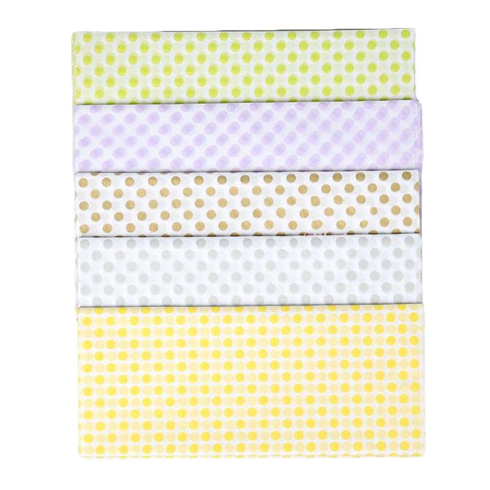 9 Rolls Colorful Dots Gift Wrapping Paper Roll Birthday Holiday Baby Shower Gift Wrap Random Color