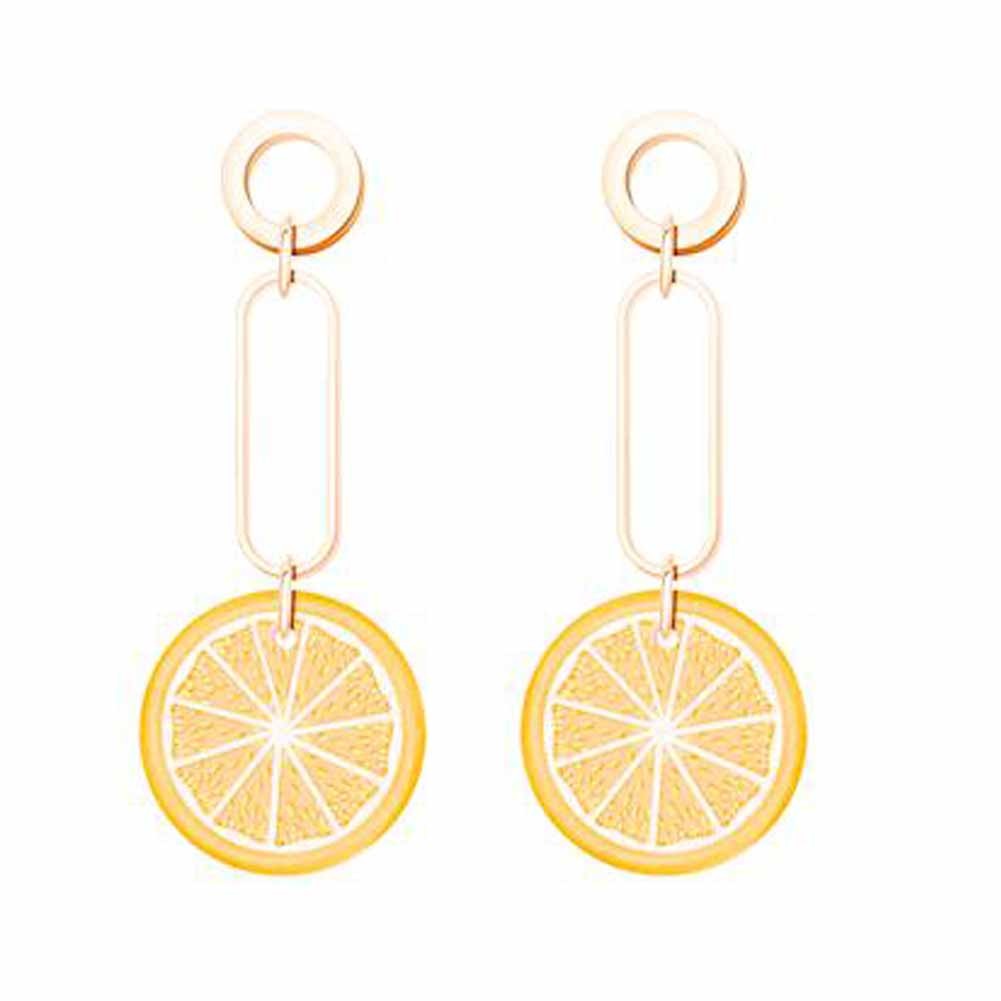 Cute Orange Earring Fruit Drop Dangle Earring Acrylic Earrings for Women, 1 Pair