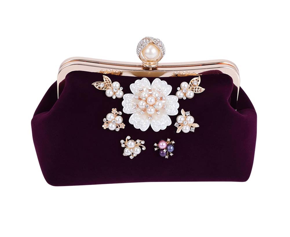 Ladies Handbag Retro Clutch Bag/Tote Bags Womens Evening Clutch Elegant, Purple