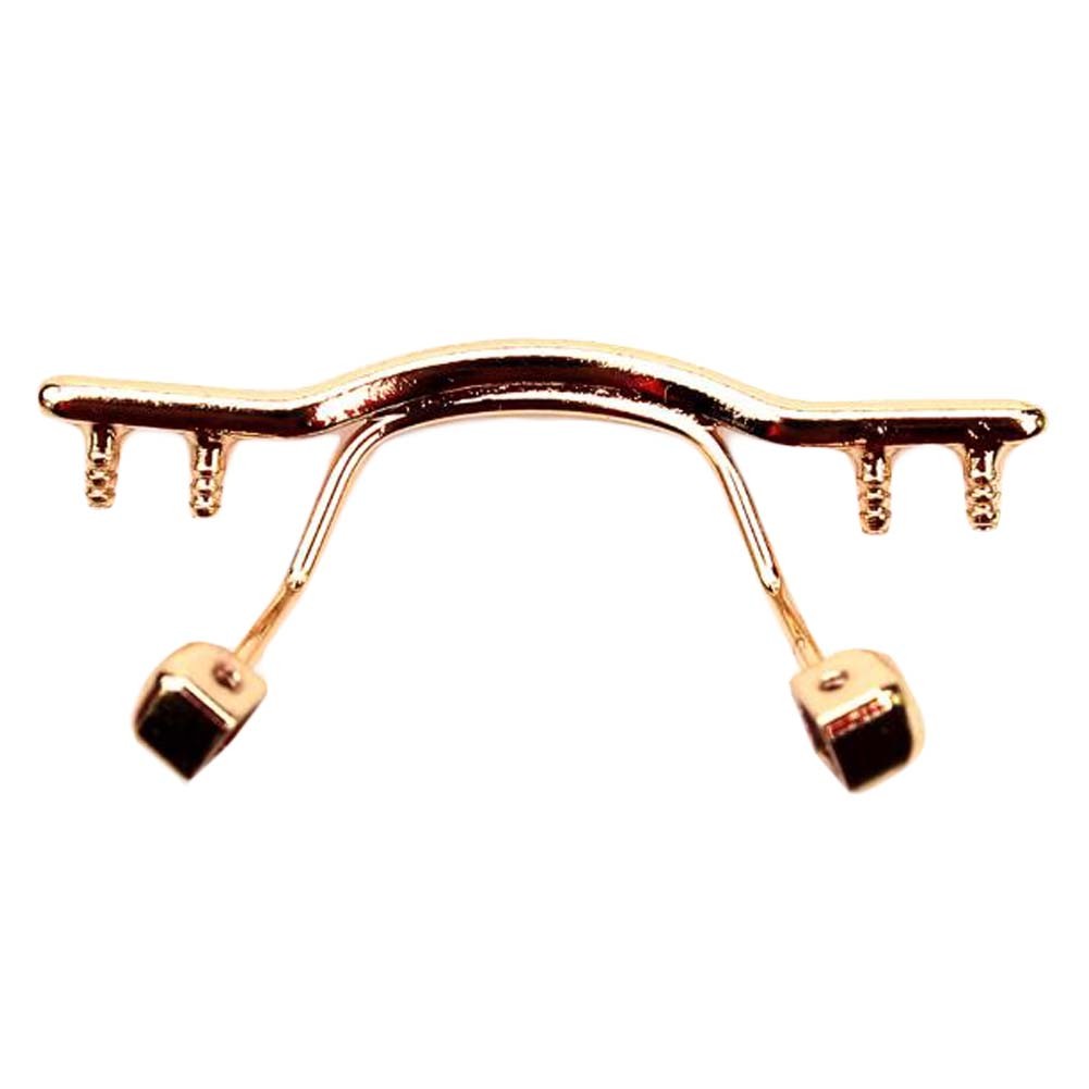 1 Piece Rimless Glasses Metal Frame Part Replacement Nose Bridge, Gold