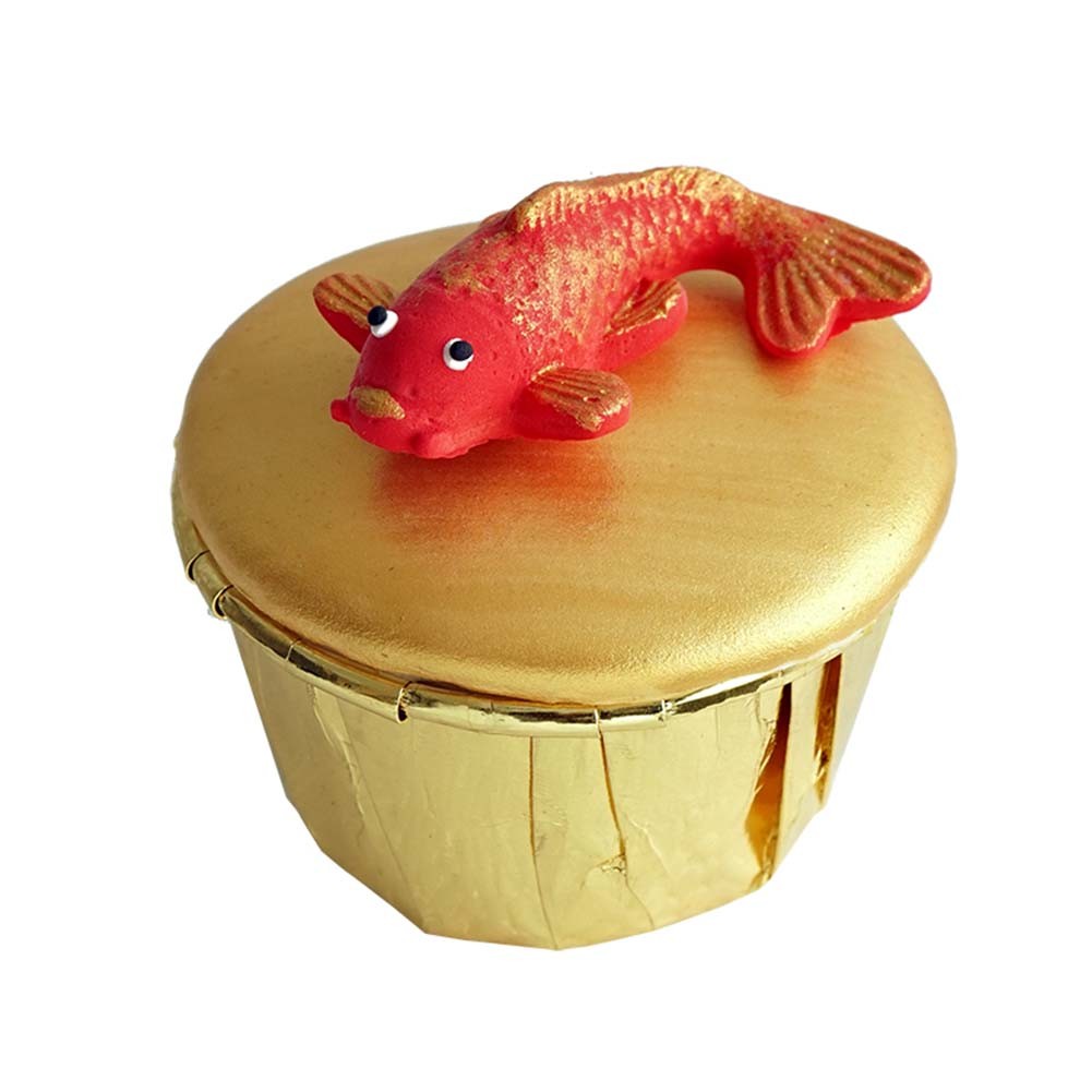 Chinese Style Fake Cupcake Artificial Cake Model Decoration And Props, Carp