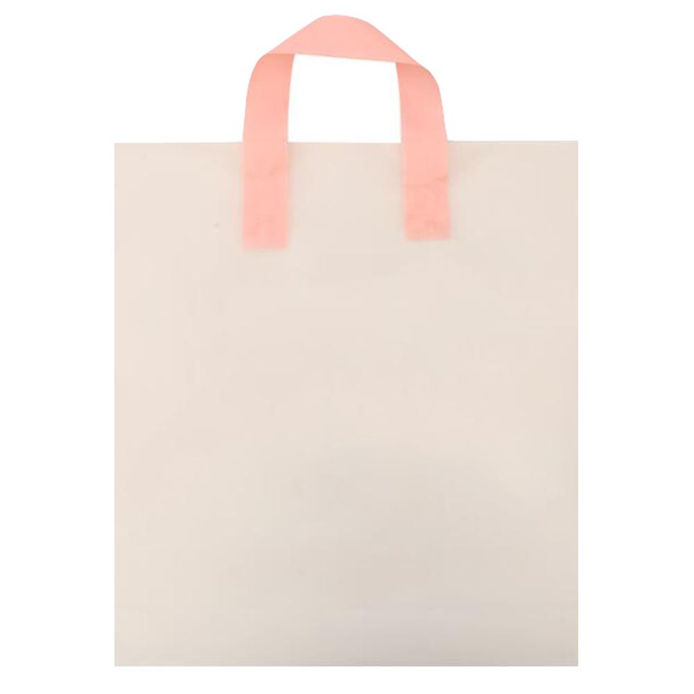 Transparent -50 Pcs Plastic Shopping Bags Boutique Bags Retail Clothing Tote Bag