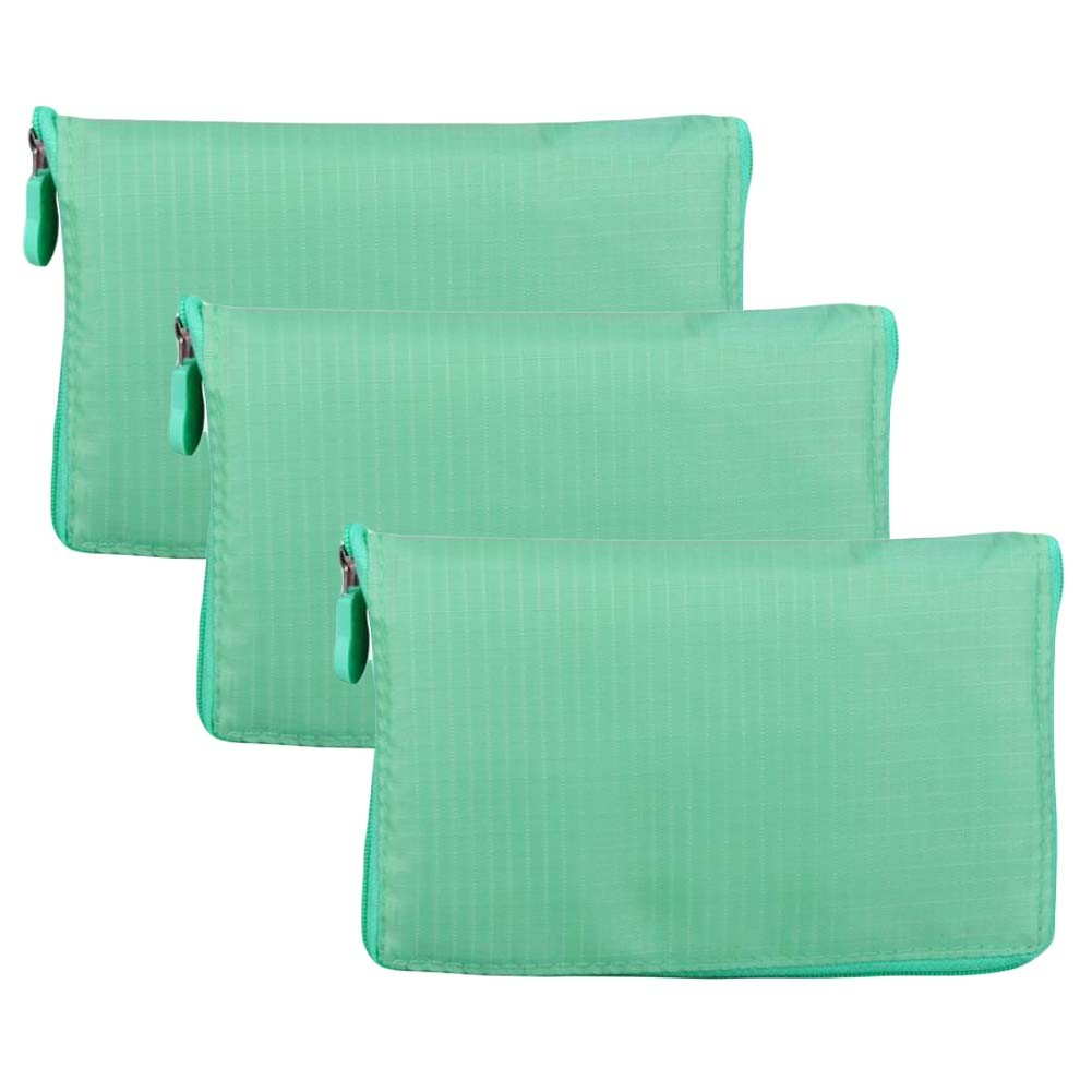 Green - 3 Pieces Reusable Grocery Bags Portable Boutique Shopping Bags Foldable Tote Bags for Grocery Shopping