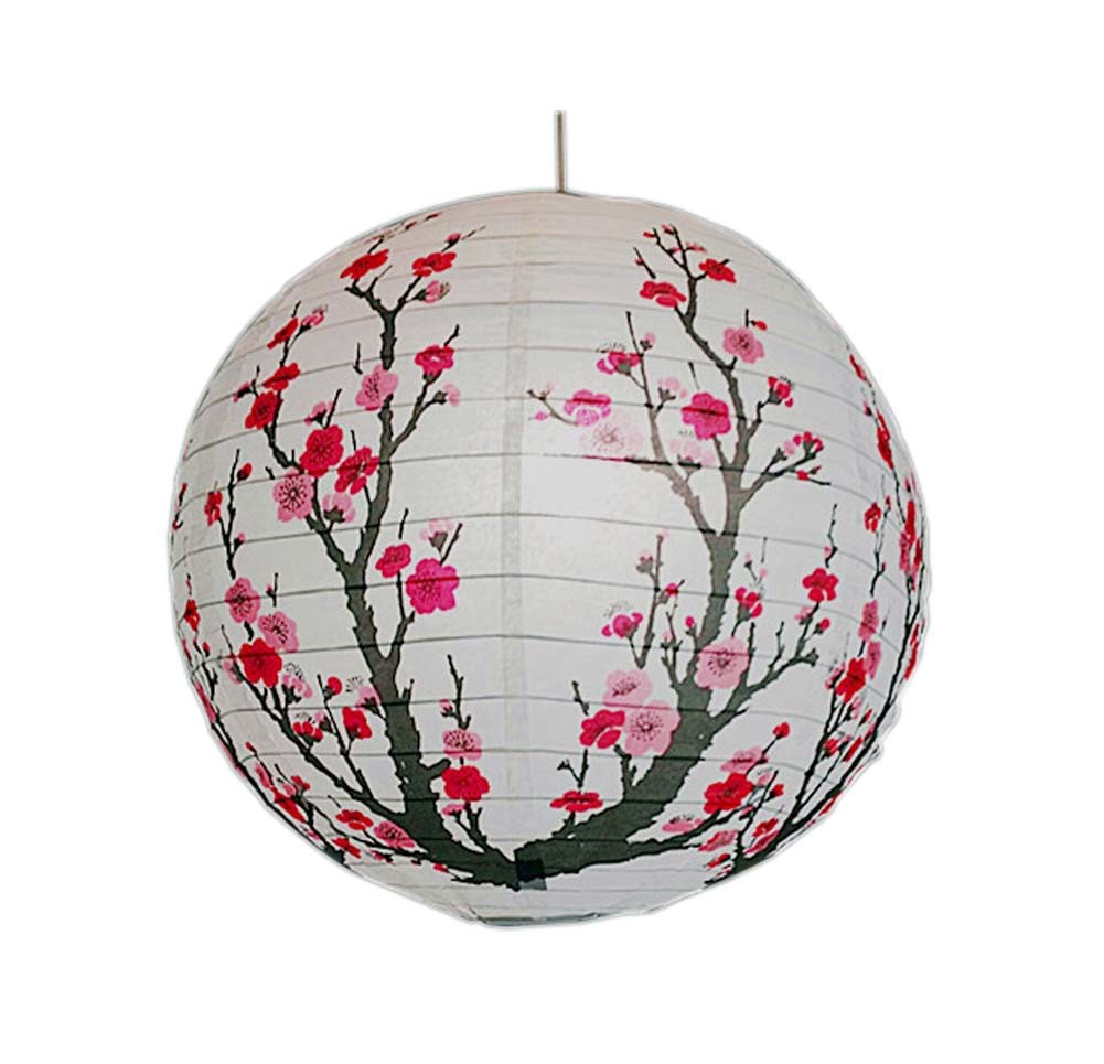 [Plum blossom]Chinese/Japanese Style Decorative Hanging lantern Paper Lantern16"