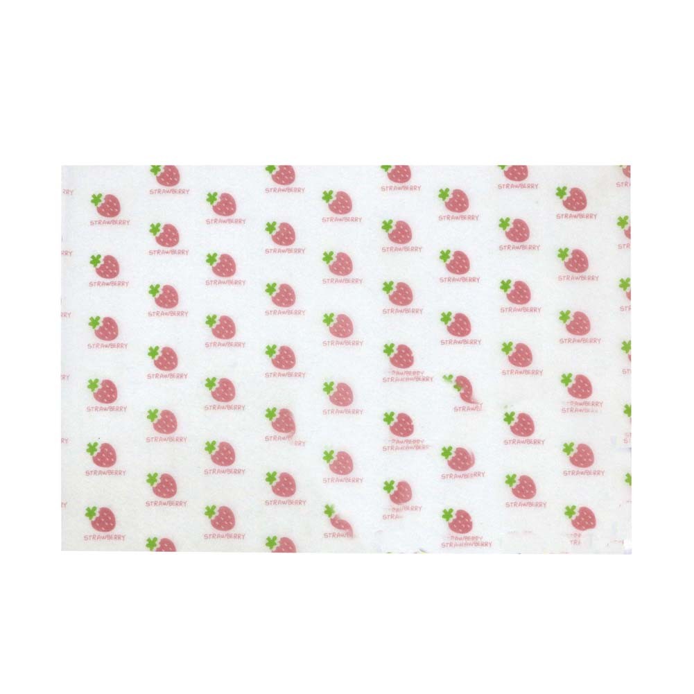300 Pcs Baking Papers Grease-Proof Wax Papers Hamburger Papers [Strawberry]