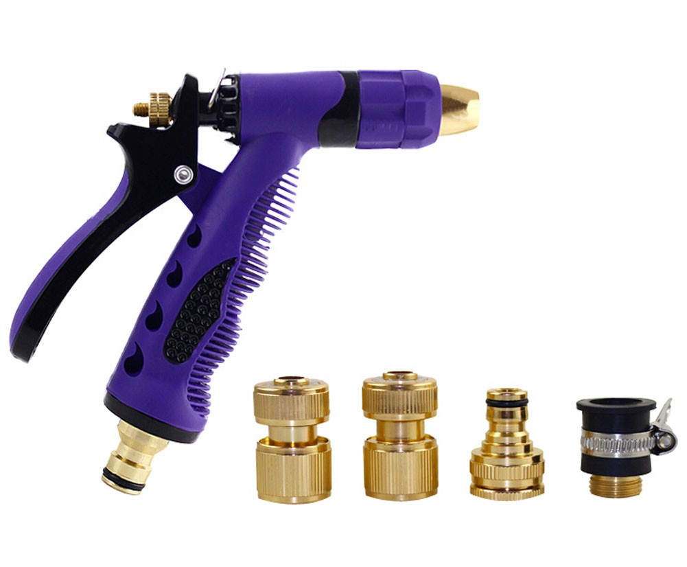 Car Cleaner High Pressure Water Clean Tool Nozzle Set PURPLE