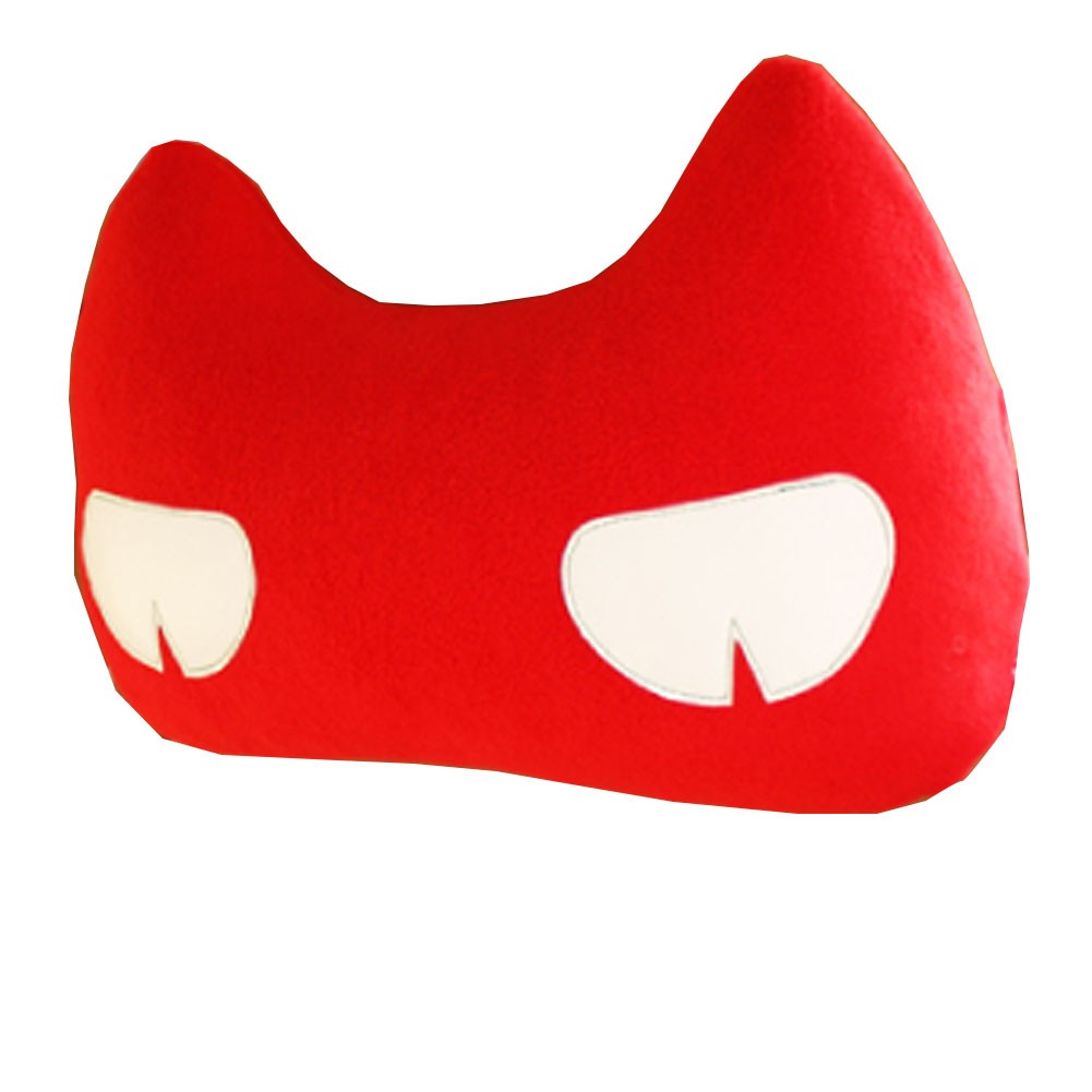Creative Auto Supplies/Lovely Cartoon Car Seat Neck Pillow, (Cat) RED