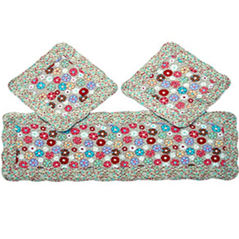 Set of 3 Lovely Cotton seat cushions/General Car Cushion,Dandelion
