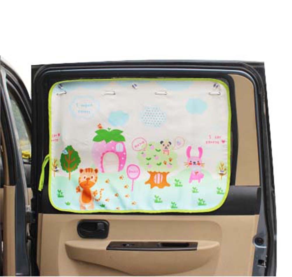 Lovely Cartoon Car Curtain Sunshade Drape Visor Car Window Curtain
