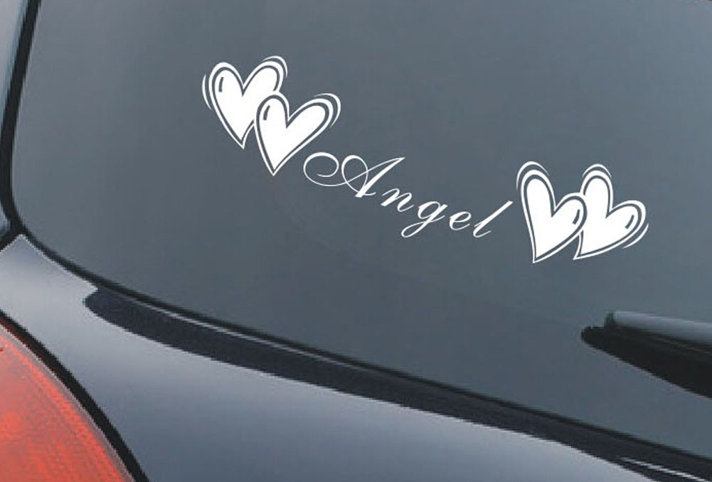 Romantic Letters Car Sticker Popular Car Decal Free Decals WHITE ( 45cm )