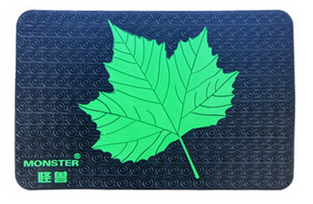 Universal Car Dashboard Non-slip Mat Car Non-slip Mats GREEN Maple Leaves