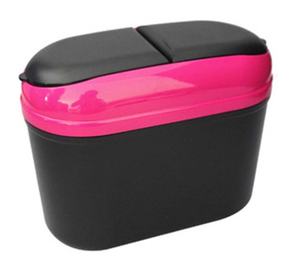 Red Convenient And Fashionable Car Trash Household Garbage Bin