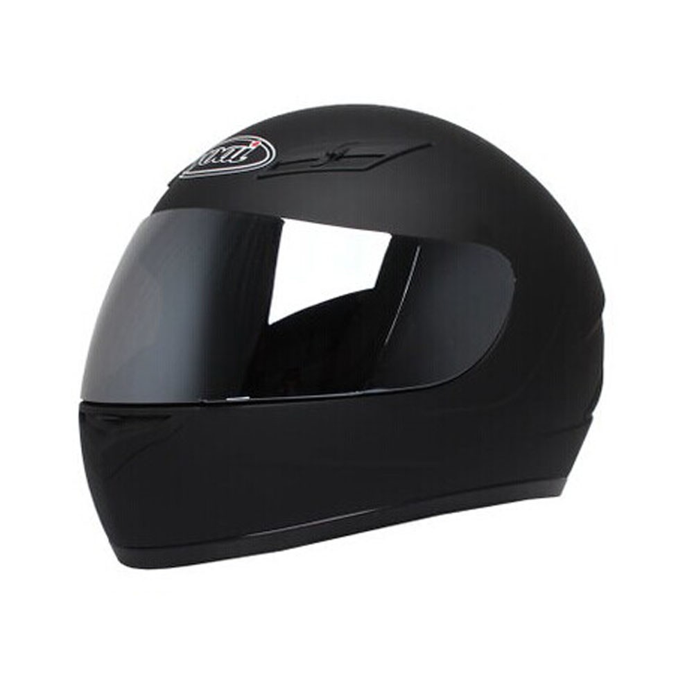 Matte Black Motorcycle Helmet Street Bike Full Face Helmet (XL,22 4/5"-23 3/5")