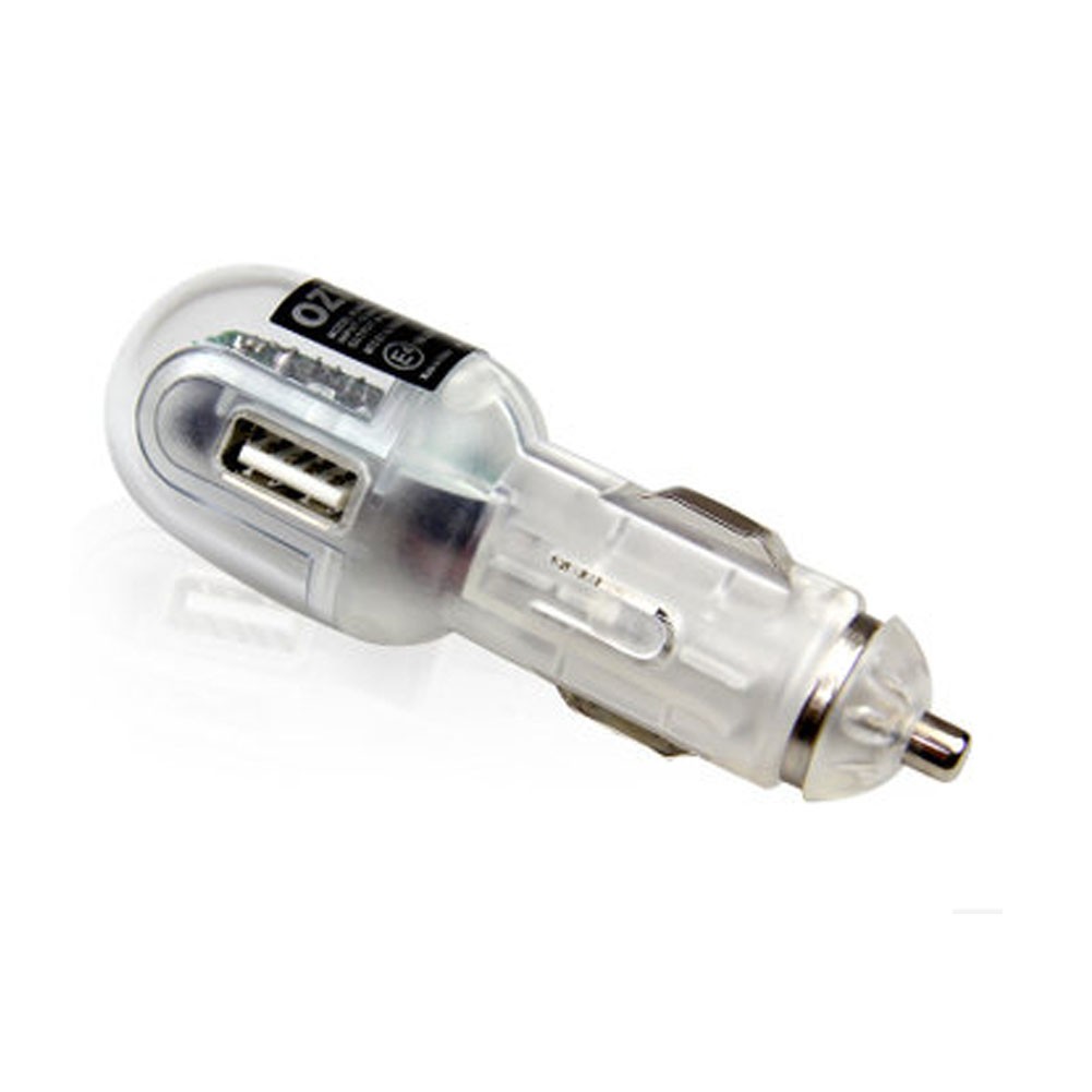 Car Cigarette Lighter Ports - USB Car Charger ( Cable Not Included),Transparent