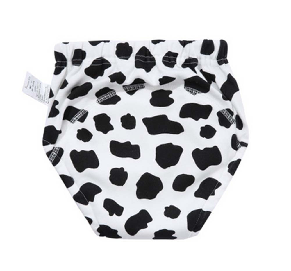2 Pieces Of Milk Cow Pattern Comfortable Baby Diapers Training Pants