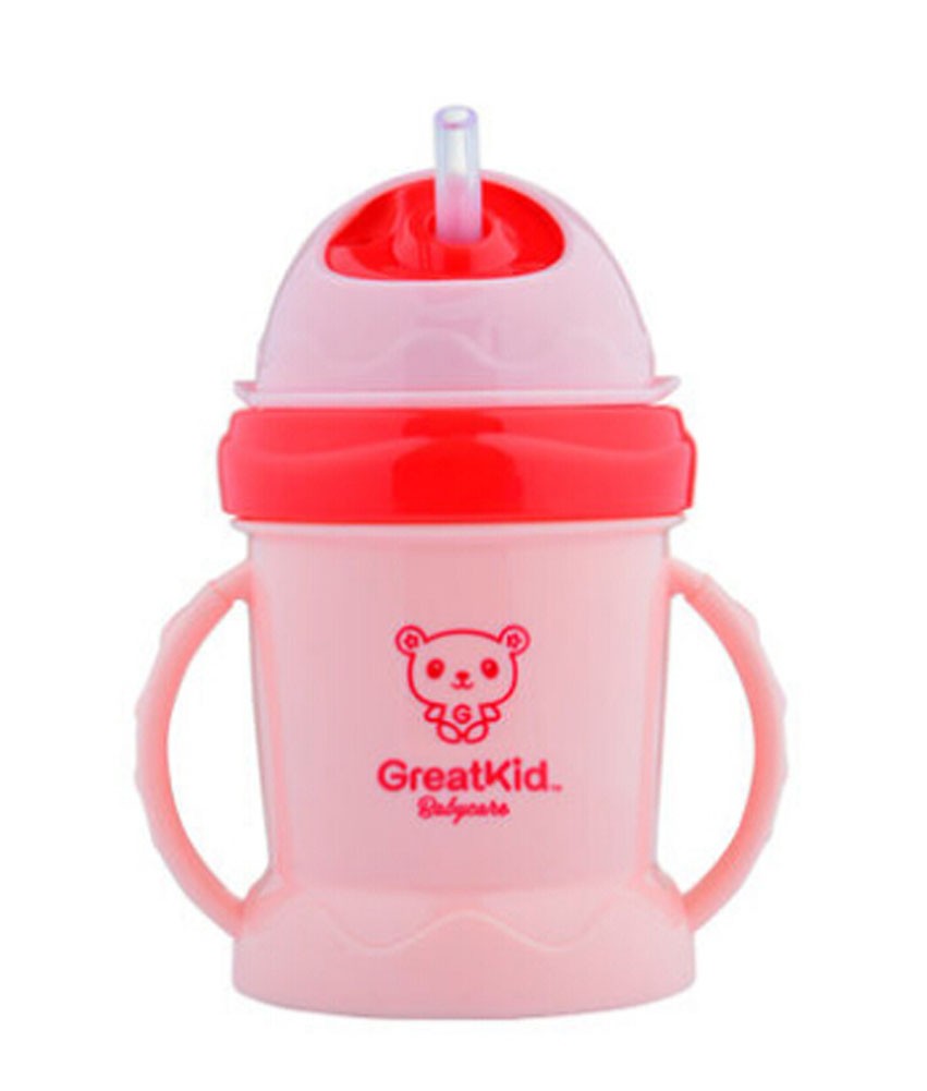 New Baby Sippy Cup Simple Baby Learning Drink Cup PINK