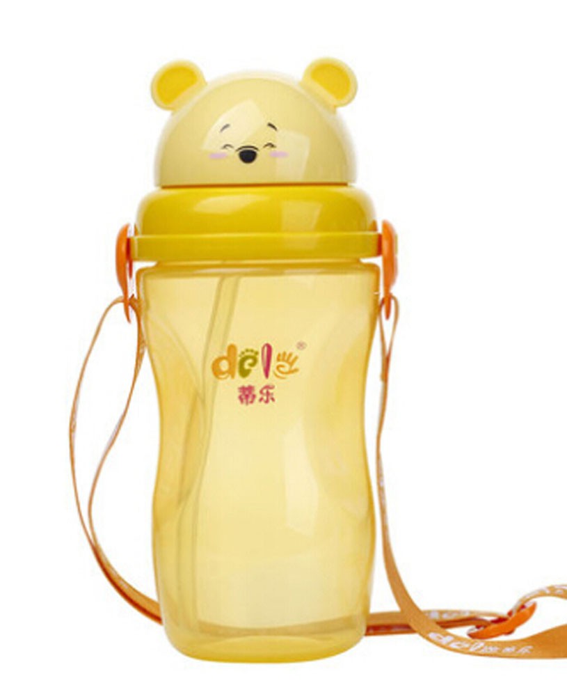 Simple Baby Sippy Cup Children Spout Training Cup Infant Bottle ORANGE
