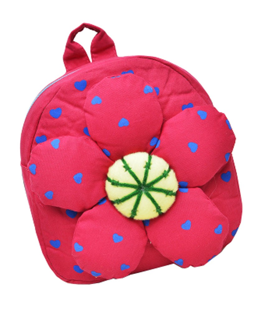 Fashion Infant Knapsack Toddle Backpack Kindergarten School Bag Red Flower