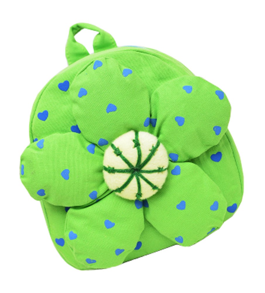 Fashion Infant Knapsack Toddle Backpack Kindergarten School Bag Green Flower