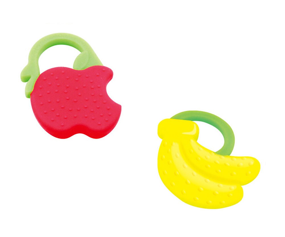 APPLE&BANANA Newborn Infant Training Soft Teeting Baby Toddler Relieving Teether