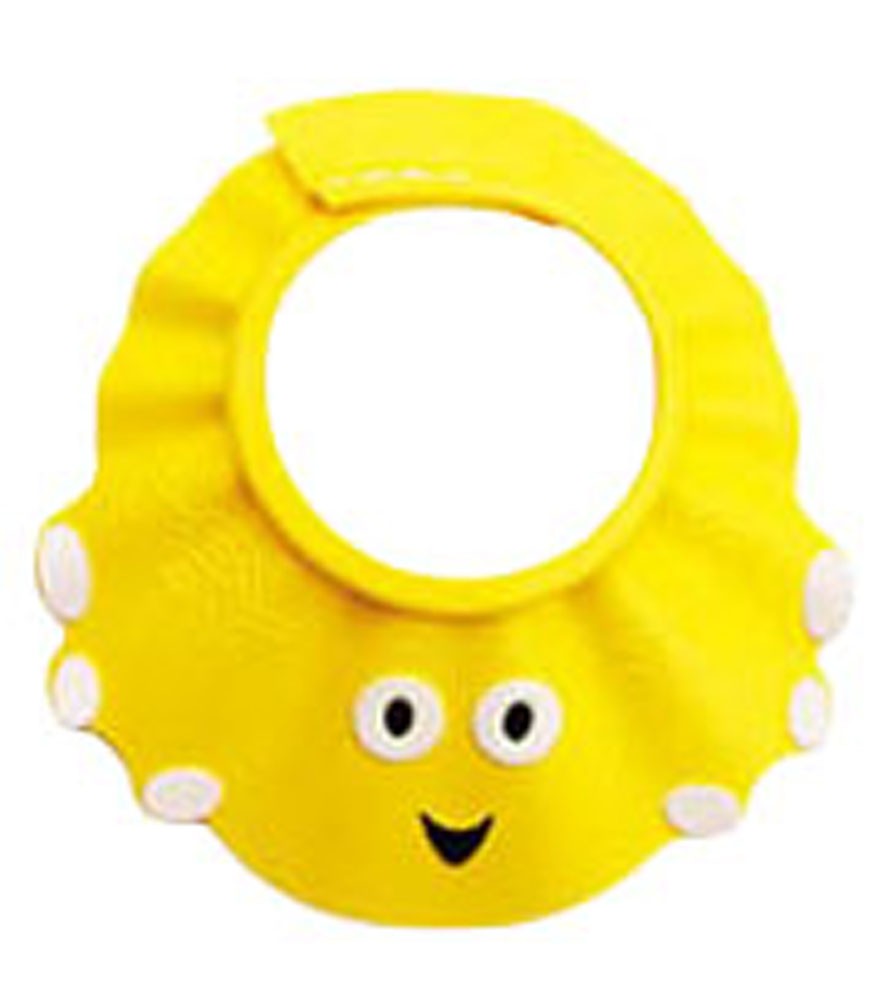 The Creative Cartoon Children's Bath Cap / Shower Hat Can be Adjusted Yellow