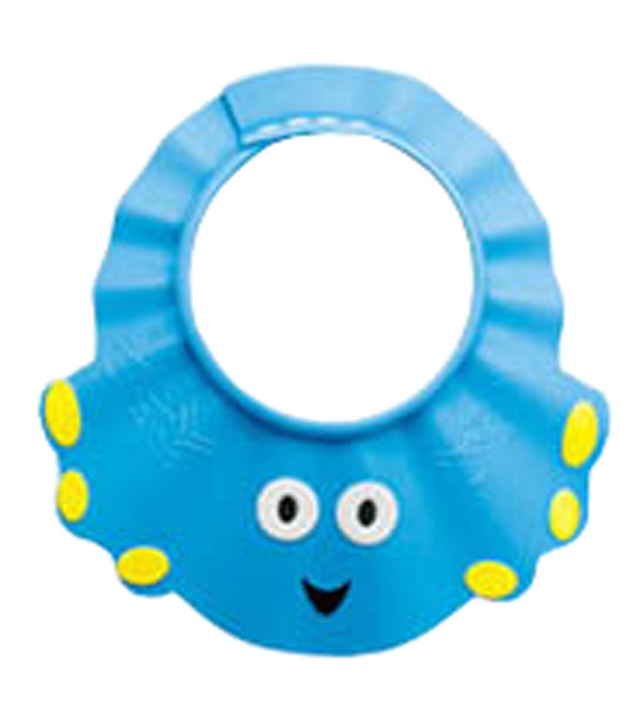 The Creative Cartoon Children's Bath Cap / Shower Hat Can be Adjusted Blue