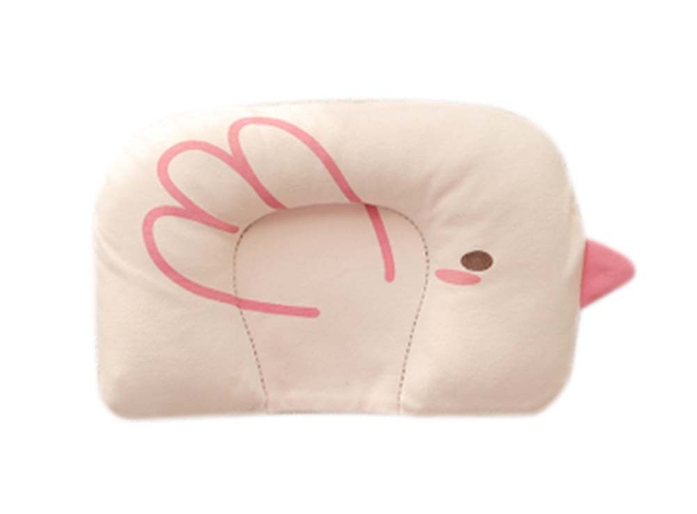 Lovely Bird Pattern Cotton Baby Pillow Shape Prevent Flat Head Pillow