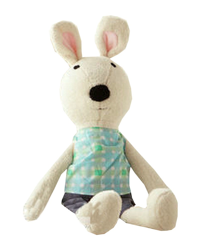 Lovely Hand Hold Pillow Durable Rabbit Plush Toy for Kids Great Gift 45CM