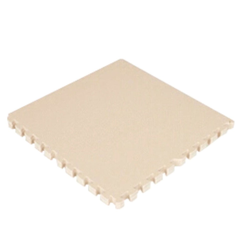 Interlocking Foam Mats EVA Foam Floor Mats (4 Tiles) Creamy White
