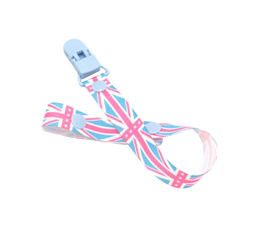 Set of 2 Lovely Baby Pacifier Leashes Safe&Non-toxic,Blue