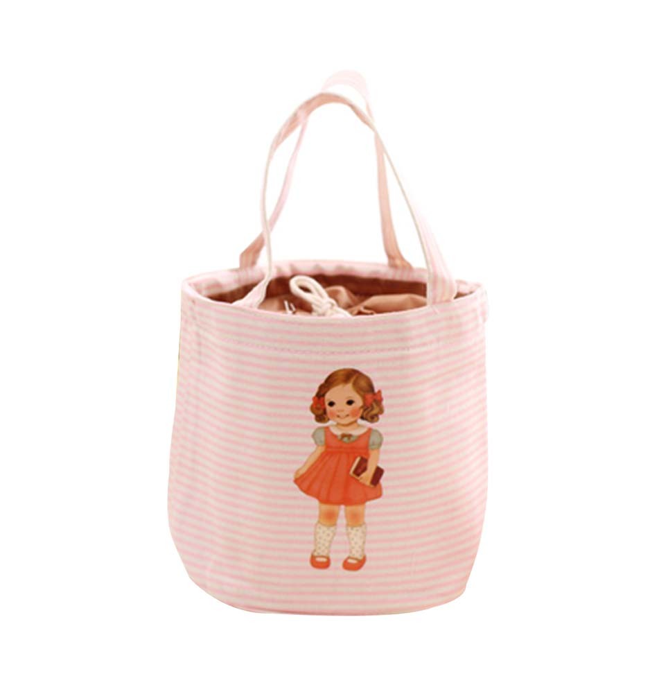 (Pink)WaterProof Large Capacity Lunch Bag For Children,Heat Retaining