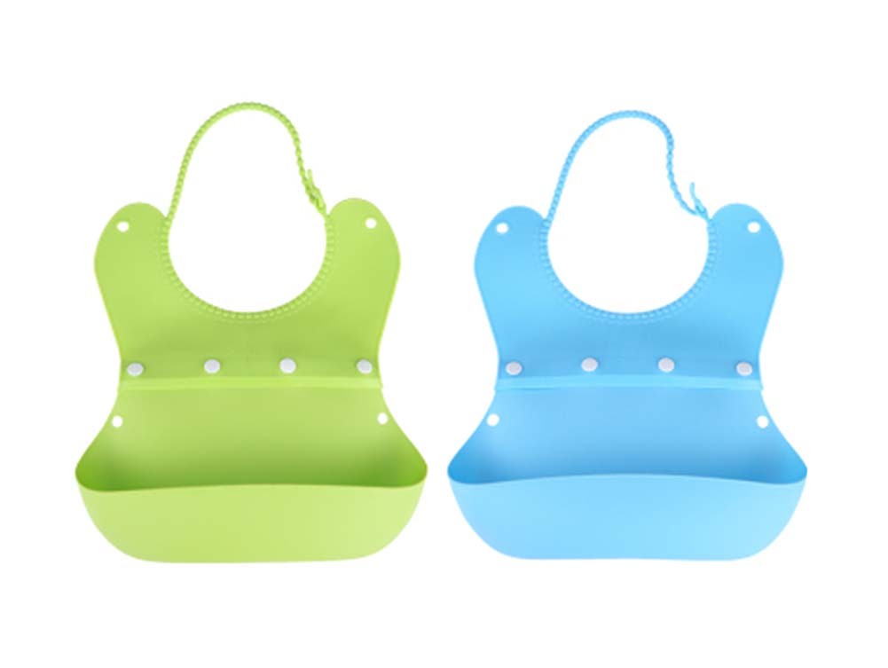 Lovely Waterproof Comfortable Baby Bib/Pinafore For Baby(Green+Blue)