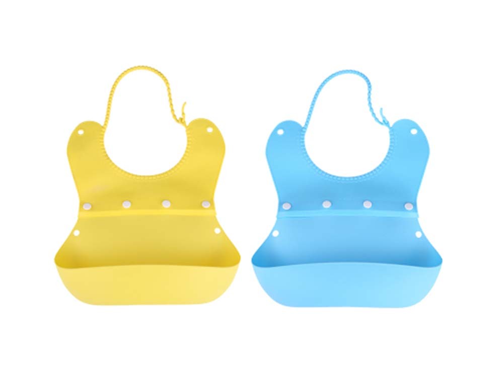 Fashionable Waterproof Comfy Baby Bib/Pinafore For Baby(Yellow+Blue)