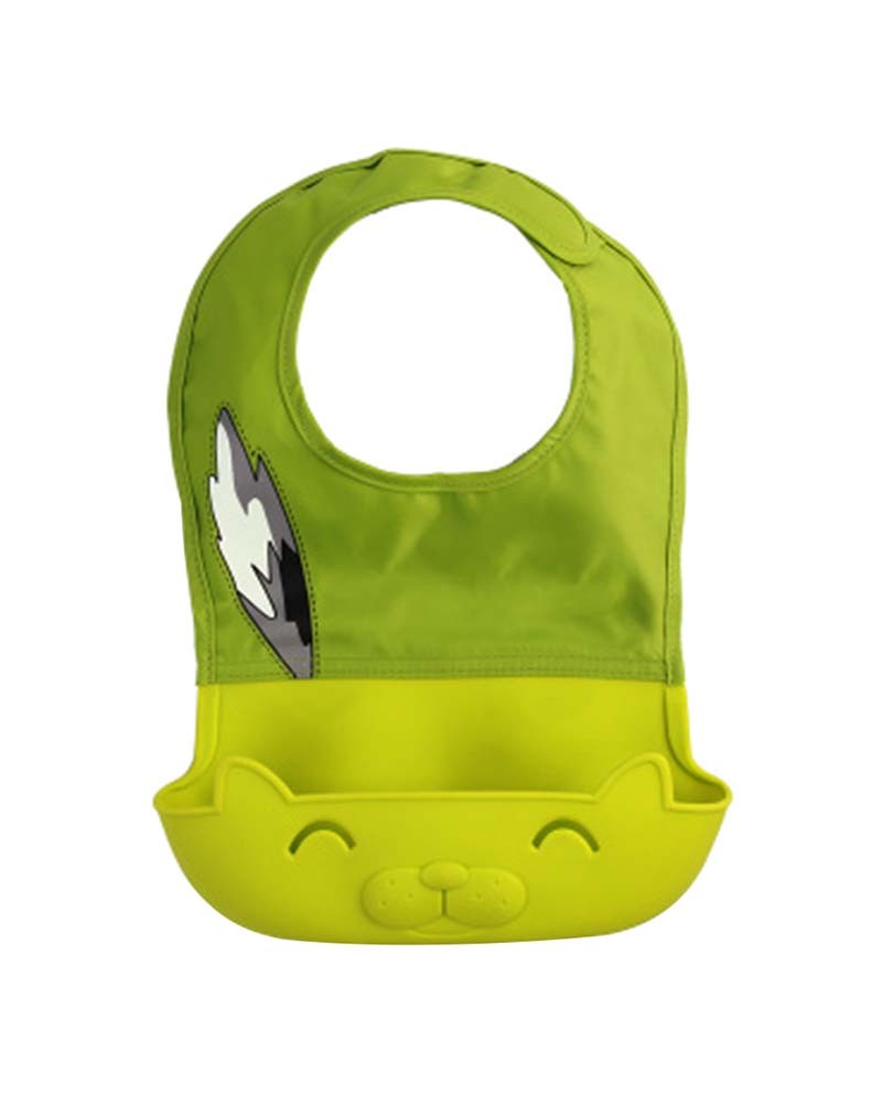 Faddish Showerproof Comfortable Baby Bib/Pinafore For Baby, Green
